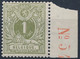 [** SUP] N° 42a, 1c Réséda Pâle (gomme Blanche) - Bord De Feuille - Cote: 95€ - 1884-1891 Leopold II.