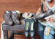 Cordonnier - Homme - Chaussures Sabots Pipe Marteau Outils Tabouret Lunettes - STATUETTE  - Très Bon état - Vers 1980 - Andere & Zonder Classificatie