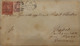 AUSTRALIA VICTORIA 1880 QV 8d Brown (Sg#194) + 1/2d Rose (Emergency Paper) Franked On Cover Melbourne To GERMANY, Rare - Covers & Documents