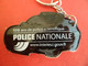 PC - Porte-clefs Souple - Auto Automobile Voiture Police - 100 Ans De Police Scientifique - Plaques De Rallye