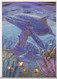 England Dufex Foil Uncirculated Postcard - Dolphins (TMW Design) - Dauphins