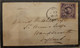 AUSTRALIA NEW SOUTH WALES 1866 NSW - GB 6d Diadem (Sg#166) Sydney To London NSW OVAL RING CANCELLATION - Covers & Documents