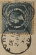 AUSTRALIA NEW SOUTH WALES NSW 1858 5d Diadem Dark Green (Sg#329) Error "TOP IMPERF" On Cover NSW OVAL RING CANCEL To USA - Covers & Documents