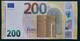 200 EURO S006H3 Italy Serie SC Ch 06 Draghi Perfect UNC - 200 Euro