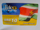 SURINAME US $ 10,-    PREPAID CALLING CARD   /   FLAG/ TELEG          **10928** - Suriname