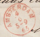 1865 - Lettre Pliée Avec Correspondance En Français D' AMSTERDAM, Pays Bas Vers Montpellier, France - Postal History