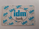 NETHERLANDS  CHIPCARD   IDM BANK  // FL 2,50 ,- PRIVATE  NO CRE 122 MINT  CARD    ** 10991 ** - Non Classés