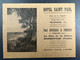 Carte De Visite Dépliant Publicitaire Hôtel Saint Paul Ile De Noirmoutier Calendrier 1938 Vendée - Visiting Cards