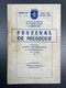 Ancien Programme Congrès Fédération Musicale Saone Et Loire Festival De Musique Bourbon Lancy 1955 Musique Royale Belge - Programme