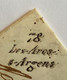 Cursive RARE „78 LES ARCS S ARGENS“ + DRAGUIGNAN 1849 Lettre Avec Texte >Flayosc (France Var Port Local Cover - 1849-1876: Période Classique