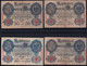 4x 20 Mark Von 1907, 1909, 1910 + 1914 - Reichsbank (DEU-25, 34, 37a, 41b) - 20 Mark