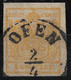 "Ungarn- Vorläufer" Österreich ANK 1 H III Kadmiumgelb, Befund Ferchenbauer (160.- €) OFEN 2 / 4 - ...-1867 Préphilatélie