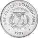 Monnaie, République Dominicaine, 25 Centavos, 1991, SPL, Nickel Clad Steel - Dominicaanse Republiek