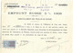 1924 / Timbre Fiscal Perforé "SG " Sur Quittances 25 C / SD Reçu Obligation Emprunt Russe / Société Générale - Lettres & Documents