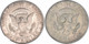 Etats-Unis - Lot De 2 Half Dollar Kennedy - 1967 (argent) Et 1996 - 07-131 - 1964-…: Kennedy