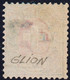 Heimat VD Glion Blau Telegraphenstempel Auf Telegraphen-Marke 25 Rp. Zu#15 Stumpfe Zähne - Telegraph