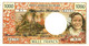 VANUATU NEW HEBRIDES 1000 FRANCS WOMAN FRONT ANIMAL BIRD BACK ND(1980) SIGN 3 P20c VF+ READ DESCRIPTION - Vanuatu