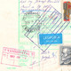 Delcampe - Bulletin D'expédition Parcel Packet Despatch FORM Czechoslovakia Hungary CUSTOMS Postmark AIR MAIL LABEL VIGNETTE 1992 - Ohne Zuordnung