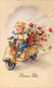 CPA - FETE VOEUX - Illustration Petit Garçon Sur Un Scooter Rempli De Fleurs - 5951 Haco Super - Autres & Non Classés