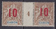 GABON - 1912 - MILLESIME 1904 YVERT N° 74 * MH GOMME COLONIALE - COTE = 50 EUR. - - Neufs