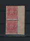 GREECE 1896 OLYMPIC GAMES 2 LEPTA MNH STAMP IN VERTICAL PAIR MARGINAL  HELLAS No 110 AND VALUE EURO 20.00 - Ungebraucht