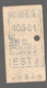 ANCIEN TICKET DE METRO PARIS / EST A    D1034 - Europe