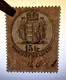 1880-1887 Hungary Croatia Slovakia Vojvodina Serbia Romania Transylvania K.u.k Kuk - Revenue Tax - 15 Kr. COAT OF ARMS - Revenue Stamps