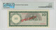 Netherlands Antilles 10 Gulden 1962 P-2s UNC - SPECIMEN - PMG 65 - RARE - Nederlandse Antillen (...-1986)