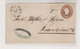 GERMANY BADEN STEINEN 1867 Postal Stationery Cover To Frankfurt Damaged - Entiers Postaux