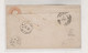 GERMANY BADEN STEINEN 1867 Postal Stationery Cover To Frankfurt Damaged - Ganzsachen