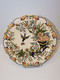 *ANCIENNE ASSIETTE CERAMIQUE DECOR ROUEN FAIT MAIN CORNE D'ABONDANCE FLEURS  E - Rouen (FR)