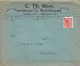 Denmark C. Th. ROM Redskabs- Og Maskinhandel, Tms. Cds. KJØBENHAVN B. (2.) 1917 Cover Brief ASSENS (Arr.) Chr. X. Stamp - Storia Postale