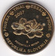 Slovénie 50 Cents 2007. Specimen. Essai Probe - Private Proofs / Unofficial