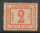 EGYPT 1884 Postage Due 2 Piastres Superb Unused M/M (Scott J4 $ 240.-++) - 1866-1914 Khedivate Of Egypt