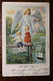 AK CPA 1899 Kinder Enfant Jugendstil Art Nouveau Illustrateur Engel Litho Ange Voir Dos Taxe - Angeles