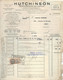 Timbre Fiscal 75c Perforé EH Sur Facture HUTCHISON De 1934 - Covers & Documents