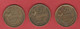 50 Francs Guiraud - Lot De 3 Monnaies - 1951 B, 1952 B, 1953 B, Beaumont Le Roger - Autres & Non Classés