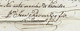 Delcampe - 1815 SUISSE PAR HUNINGUE  De Basle Bale Suisse NAPOLEON GUERRE NEGOCE  Lettre Sign. PREISWERK Pour Poullet Vin Beaune - 1801-1848: Precursori XIX