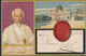 Art Card By R. Heineke  Vatican Rom Leon XIII Pope . Undivided Back Gereman Stamp With Holes 1903 - Vatican