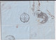 1860 - ENTREE AMBULANT BADE STRASBOURG "A" - LETTRE De STUTTGART => MONTPELLIER - Entry Postmarks