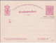 LUXEMBOURG - CP ENTIER RARE "POUR L'ALLEMAGNE" Avec SURCHARGE "DEBITE A 5 CENTIMES Pour Le SERVICE INTERIEUR" - Stamped Stationery