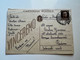 WWII 1943 Stationary Card With Stamp GORIZIA Sent To Internati Civili PADOVA  (No 1043) - Lubiana