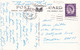 A18276 - PIER AND BEACH BOGNOR REGIS VALENTINE'S POST CARD USED 1960 STAMP QUEEN ELIZABETH OF ENGLAND STAMP - Bognor Regis