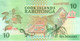 COOK ISLANDS $10 RARATONGA GREEN WOMAN CHILD FRONT BIRD FLOWERS  BACK ND(1992) P.8 UNC  READ DESCRIPTION !! - Cookeilanden