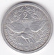 Nouvelle-Calédonie – Union Française. 2 Francs 1949. Aluminium - Nueva Caledonia