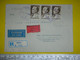 R,Yugoslavia Air Mail Cover,par Avion Postal Label,Tito Stamps,Airmail Letter,R & Urgent Postal Labels,rare Violet Seals - Poste Aérienne