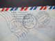 Indonesien 1980 By Air Mail Expres Pinang - Hamburg über Frankfurt Flughafen Rückseitig Weitere Stempel - Indonesia