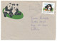 Mi 1437 Solo Cover Abroad / Bernese Mountain Dog Puppy - 31 August 1998 Helsinki - Lettres & Documents