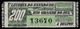 1941 BRAZIL BRASIL - LOTTERY TICKET BILHETE DE LOTERIA DO RIO GRANDE DO SUL - Lottery Tickets
