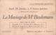 CPA - Theatre - Le Marige De Mlle Beulemans - Theatre De L'ilon - Beulemans Marie Sa Fille - Publicité - Flyers - Theatre